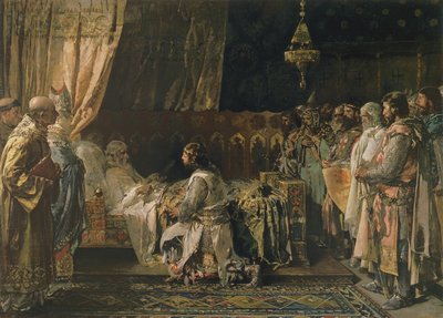 Die letzten Momente von König Jakob I (1207-76) der Eroberer von Ignacio Pinazo Camarlech