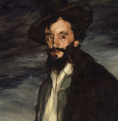 (Detail) Porträt des Malers Pablo Uranga von Ignacio Zuloaga y Zabaleta