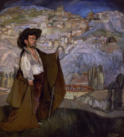 Der Zwerg Gregorio „El Botero“ in Sepulveda – 1908 von Ignacio Zuloaga y Zabaleta