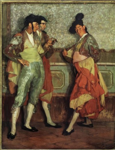 Ignacio Zuloaga / Junge Dorfbullenkämpfer von Ignacio Zuloaga y Zabaleta