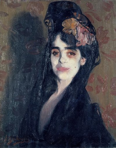 Die Gepuderte von Ignacio Zuloaga y Zabaleta