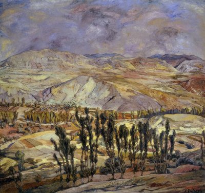 Landschaft in Calatayud von Ignacio Zuloaga y Zabaleta