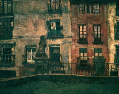 Segovia: Alte Häuser, 1917, Öl auf Leinwand, 107 × 120 cm von Ignacio Zuloaga y Zabaleta