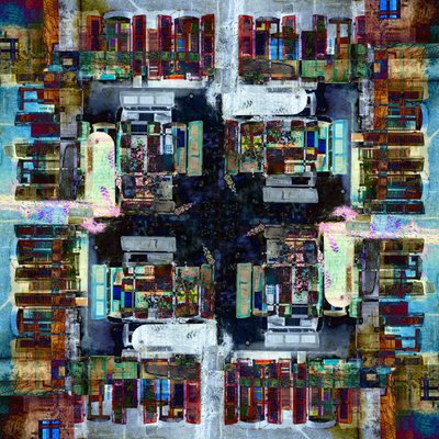 Bunter urbaner Markt von Igor Shrayer