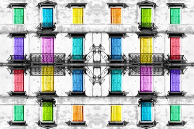 Lebendige Fensterfassade von Igor Shrayer