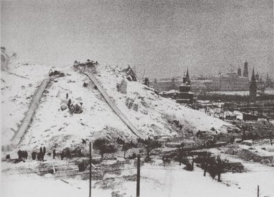 Der Abriss der Christ-Erlöser-Kathedrale in Moskau, 1931 von Ilya Arnoldovich Ilf