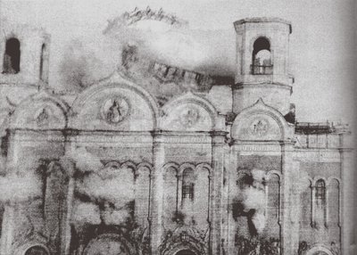 Der Abriss der Christ-Erlöser-Kathedrale in Moskau, 1931 von Ilya Arnoldovich Ilf