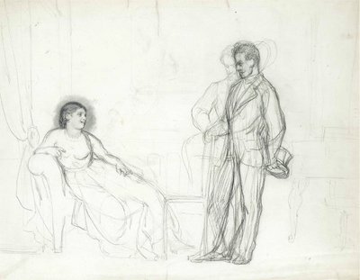 Adelina Patti als Violetta in der Oper La traviata von Giuseppe Verdi, Ende 1860er-Anfang 1870er von Ilya Efimovich Repin