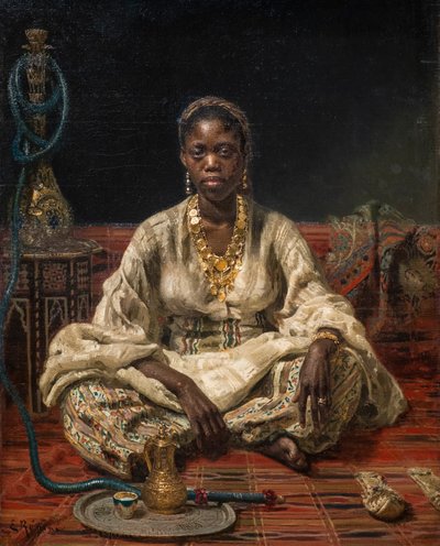 Schwarze Frau von Ilya Efimovich Repin