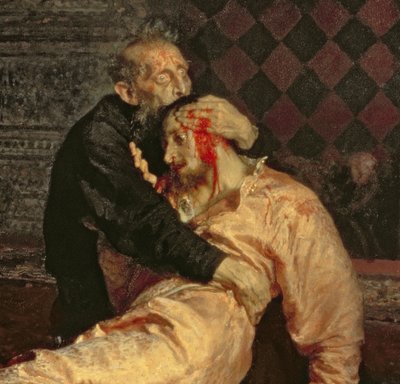 Iwan der Schreckliche und sein Sohn am 16. November von Ilya Efimovich Repin