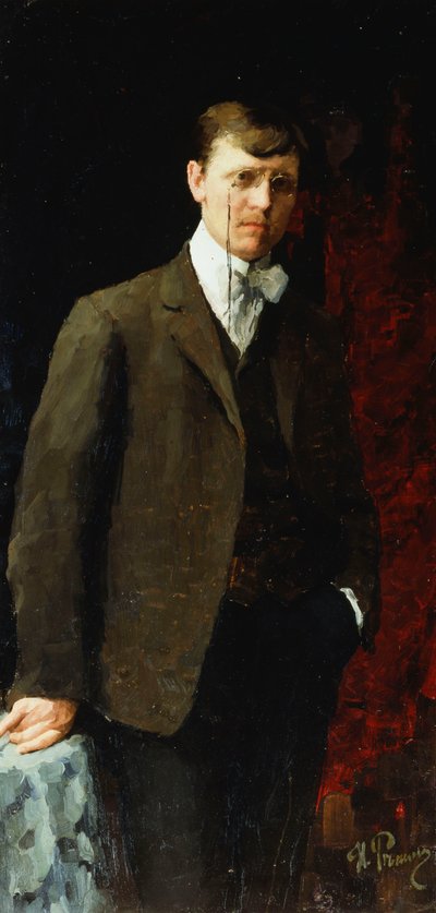 Porträt eines Mannes, möglicherweise Ivan Georgievich Drozdov von Ilya Efimovich Repin