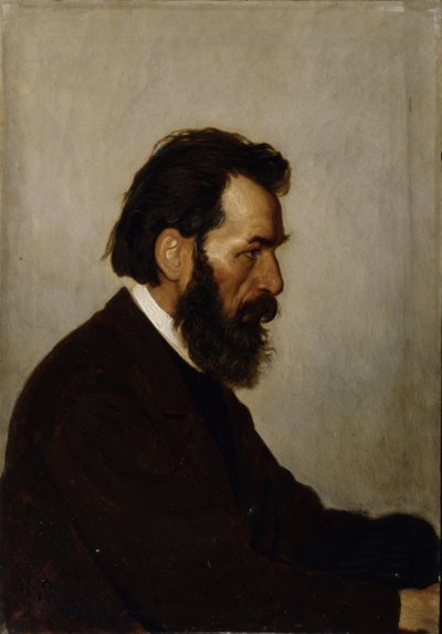 Porträt des Architekten Alexey Ivanovich Shevtsov, 1869 von Ilya Efimovich Repin