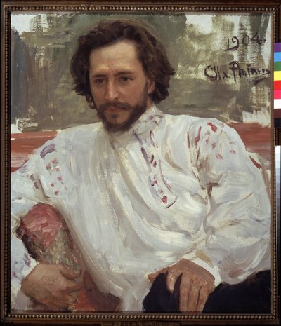 Porträt des Schriftstellers Leonid Andreiev von Ilya Efimovich Repin