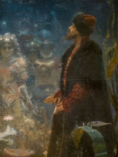 Sadko im Unterwasserreich (Detail) von Ilya Efimovich Repin