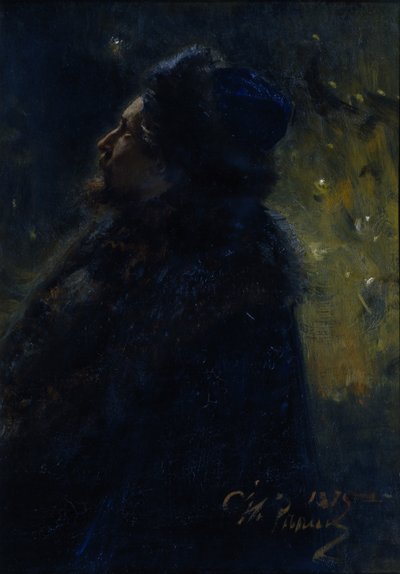 Sadko. Porträt des Künstlers Viktor Vasnetsov 1848-1926, 1875 von Ilya Efimovich Repin