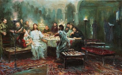 Das letzte Abendmahl von Ilya Efimovich Repin