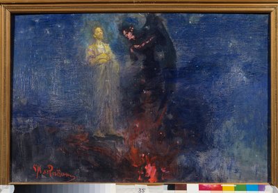 Weiche von mir, Satan! von Ilya Efimovich Repin