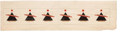 Skizze für eine suprematistische Komposition, 1922 von Ilya Grigorevich Chashnik