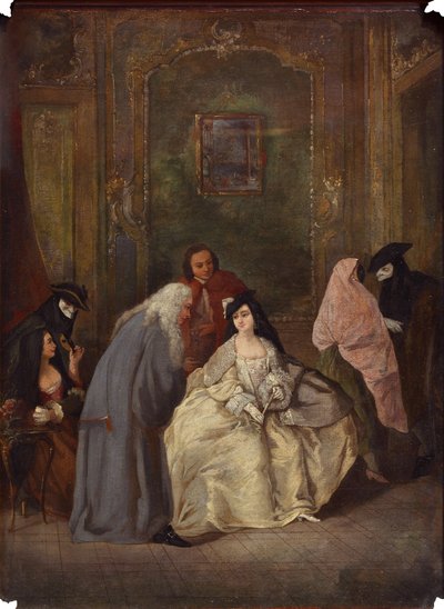 Treffen des Staatsanwalts und seiner Frau von Imitator of Pietro Longhi