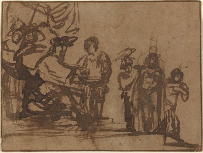 Christus vor Pilatus von Imitator of Rembrandt van Rijn