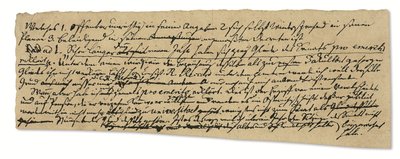 Autographisches Manuskript, in Deutsch, Notizen zur Philosophie und der Universität Königsberg von Immanuel Kant