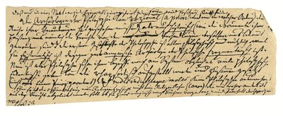 Autographisches Manuskript, auf Deutsch, Notizen zur Philosophie und zur Universität Königsberg von Immanuel Kant
