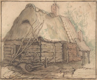 Ein Bauerngebäude von In the manner of Abraham Bloemaert.