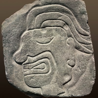 Inka-Relief, das ein Profilgesicht darstellt (Stein) von Incan