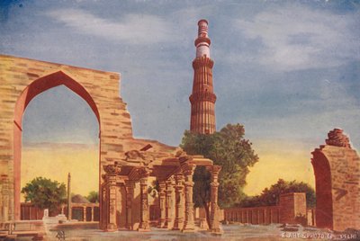 Kutub Minar mit Eisenpfeiler von Indian photographer
