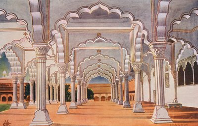 Der Diwan-I-Am und der Innere Thron im Agra-Fort von Indian photographer