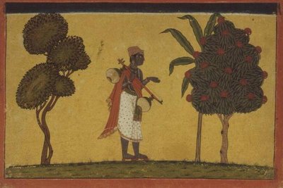 Madhavanala mit einer Rebe im Wald aus einer 