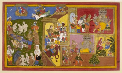 Sahibdin und Werkstatt, Rama und Lakshmana gebunden, aus dem 