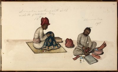 Schuhmacher und Sticker von Indian School