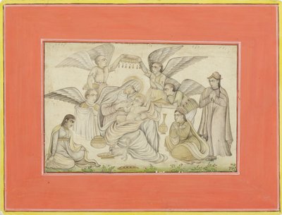 Engel besuchen Maria und Jesus von Indian School