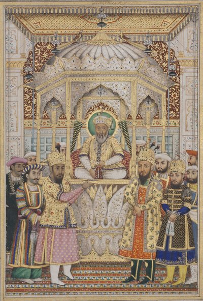 Bahadur Shah II im Darbar von Indian School