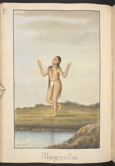 Bhagiratha, ein Vorfahre von Rama, der Buße tut von Indian School