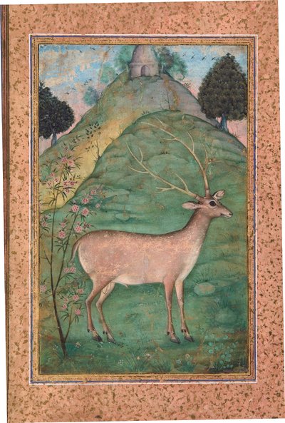 Bock in einer Landschaft, ca. 1595 von Indian School