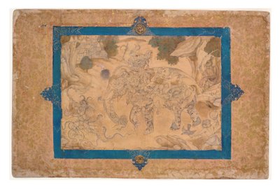 Komposit-Elefant und andere Kreaturen, ca. 1600 von Indian School