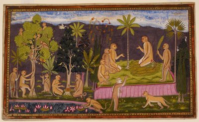 Dadhimukha informiert Sugriva über den Vorfall in Madhuvana und übermittelt seinen Wunsch, Hanuman und Angada zu sehen von Indian School