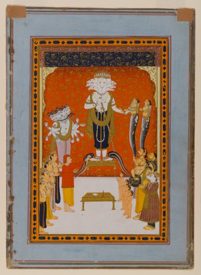 Andachten an Nagadevata, Rajasthan, ca. 1790 von Indian School
