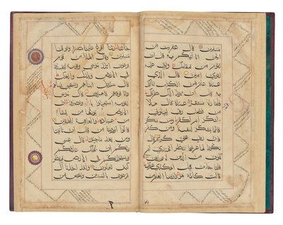 Folios aus einem monumentalen Bihari-Koran, Sultanat Indien, wahrscheinlich 15. Jahrhundert von Indian School