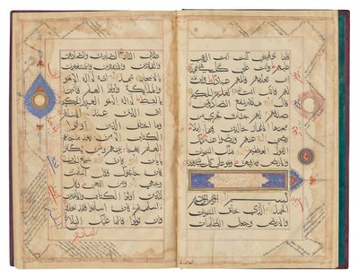 Folios aus einem monumentalen Bihari-Koran, Sultanat Indien, wahrscheinlich 15. Jahrhundert von Indian School