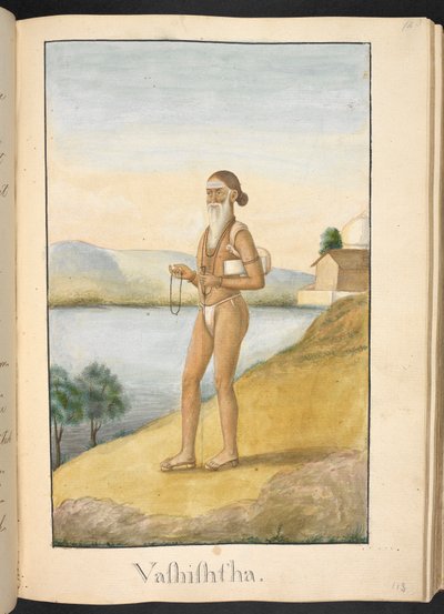 Gautama, Weiser und Ehemann von Ahalya. Beschriftet: 