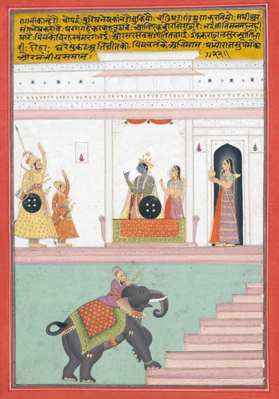Kanhada Ragini von Dipak, ca. 1755 von Indian School