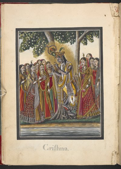 Krishna, achte Inkarnation von Vishnu von Indian School
