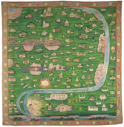 Pilgerkarte von Vraj von Indian School
