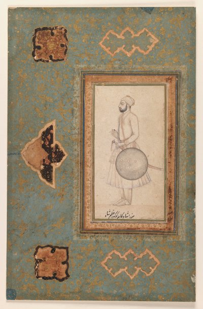 Porträt von Kuka Azam Shah, ca. 1640 von Indian School