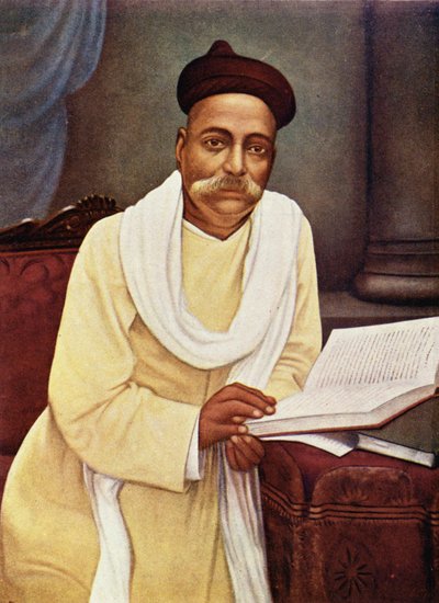 Porträt von Lokmanya Tilak (1856-1920) von Indian School