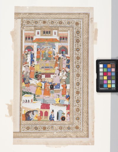 Raja mit Höflingen von Indian School