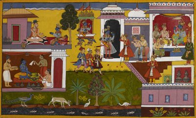 Rāma kehrt nach Ayodhya zurück und plant das Rajasuya-Opfer, aber Bharata rät ihm ab von Indian School